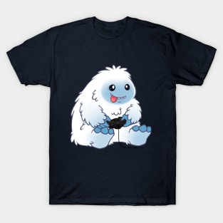 cute bigfoot gamer gamepad believer T-Shirt